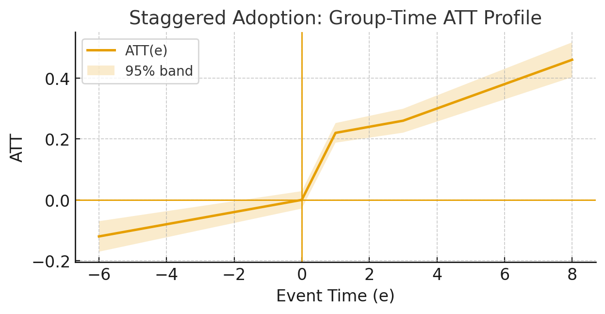 ATT profile under staggered adoption