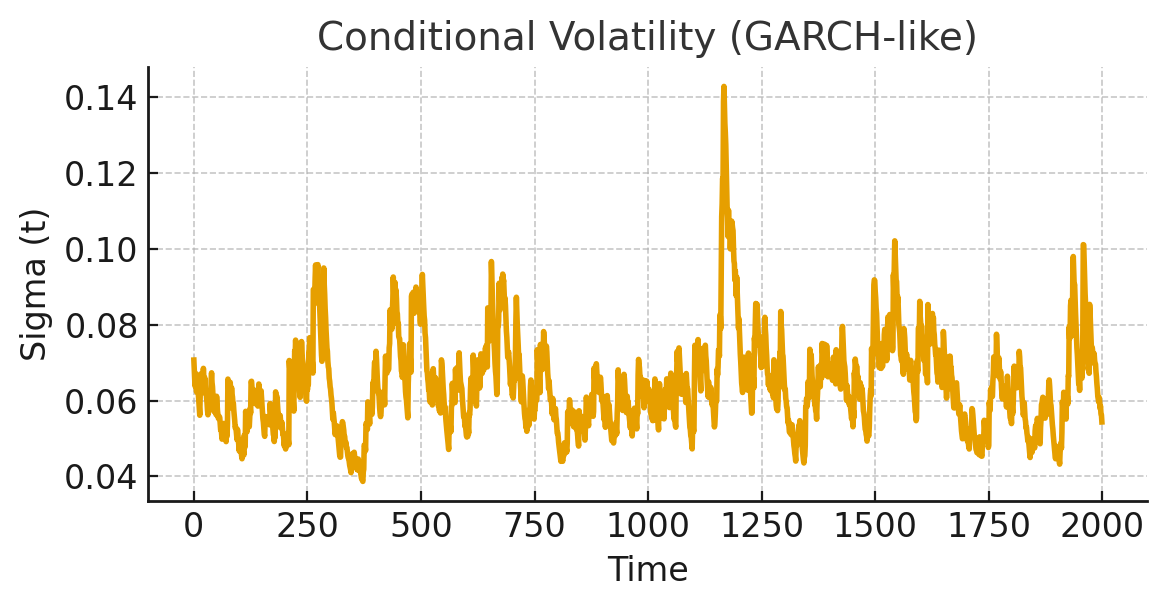 Conditional volatility time series